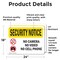 Signmission No Camera No Video No Cell Phone OSHA Security Notice Sign, Vinyl Decal, 24in W x 18in L, 2PK OS-2PACK-SN-D-1824-L-11580 - alternate 3